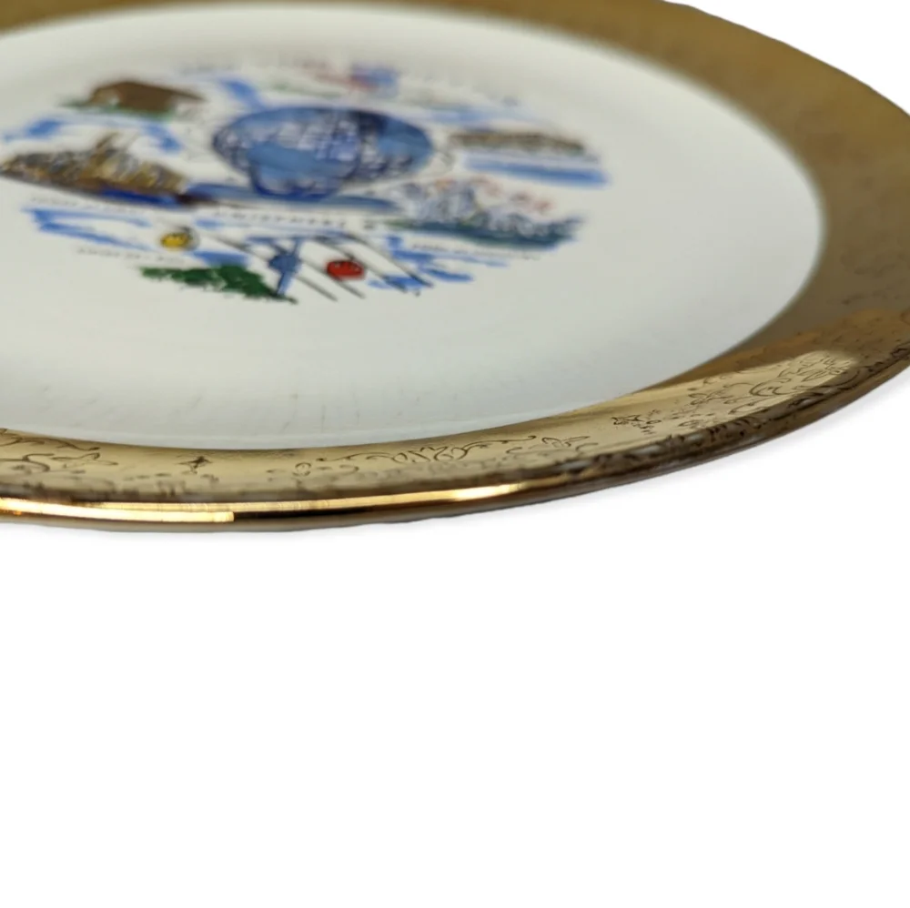 Vintage 1961 New York World's Fair Plate